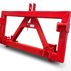 Roter Kat 3 Dreipunkt-Anbaubock für Traktoren, robust und vielseitig einsetzbar.