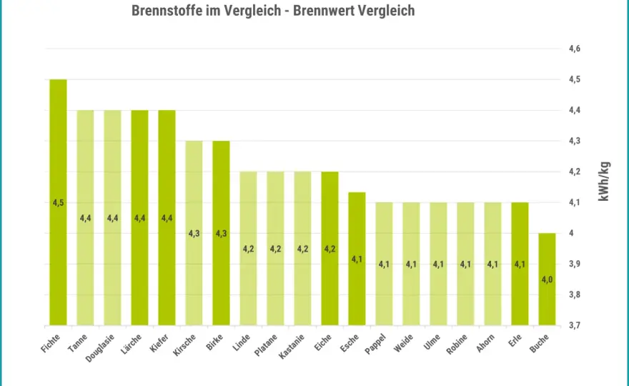 Douglasie als Brennholz? Heizwert, Trocknung und Ofentipps