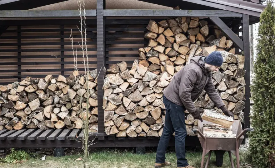 Anmachholz richtig lagern - So bleibt es trocken und zündet!